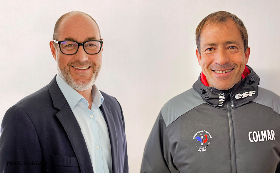 Les présidents Fabien Saguez de la FFS et Yannick Garin du Comité Ski Côte d'Azur